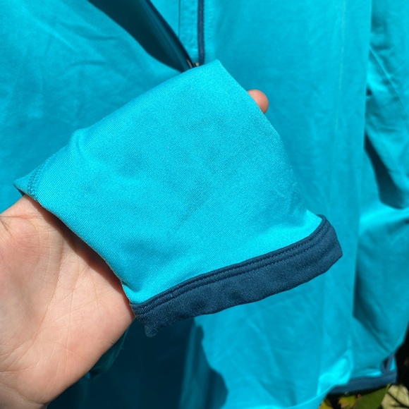 2/$45 NWT Nike JUST DO IT Bright Blue Quarter Zip Pullover - Picture 9 of 9